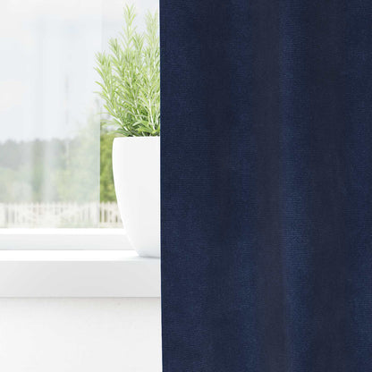 vidaXL Curtains 2 pcs Dark Blue 140 x 260 cm Velvet