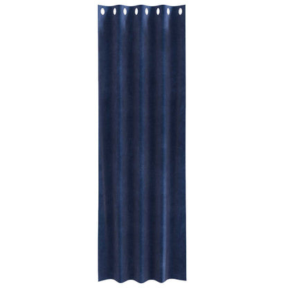 vidaXL Curtains 2 pcs Dark Blue 140 x 260 cm Velvet