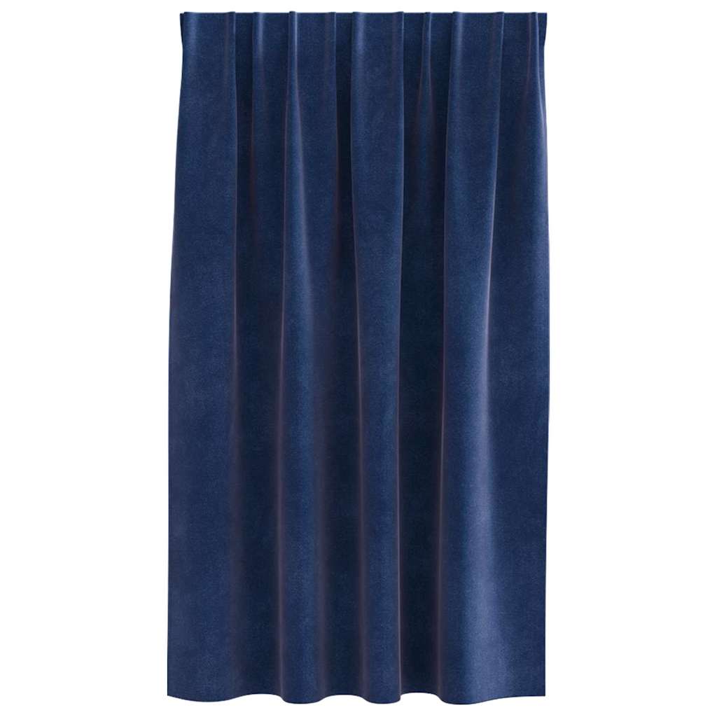 vidaXL Blackout Curtains 2 pcs Dark Blue 140 x 140 cm Velvet