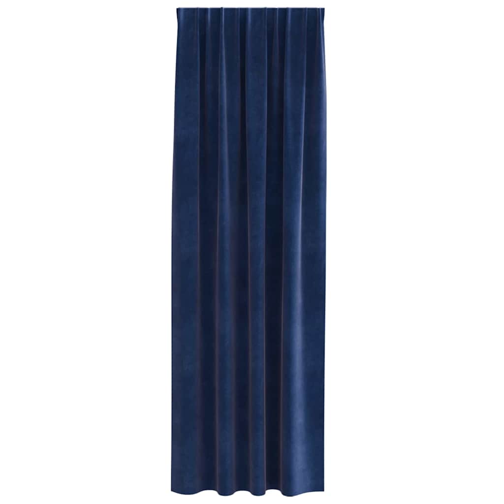 vidaXL Blackout Curtains 2 pcs Dark Blue 140 x 245 cm Velvet