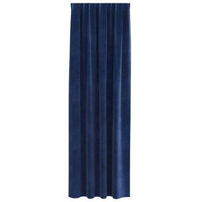 vidaXL Blackout Curtains 2 pcs Dark Blue 140 x 260 cm Velvet