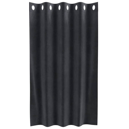 vidaXL Blackout Curtains 2 pcs Dark Grey 140 x 140 cm Velvet
