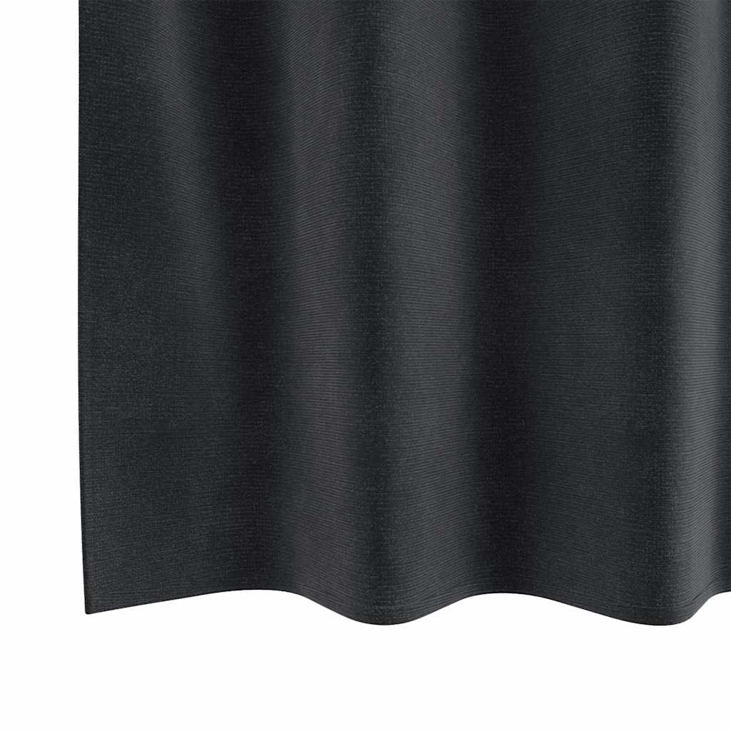 vidaXL Blackout Curtains 2 pcs Dark Grey 140 x 260 cm Velvet