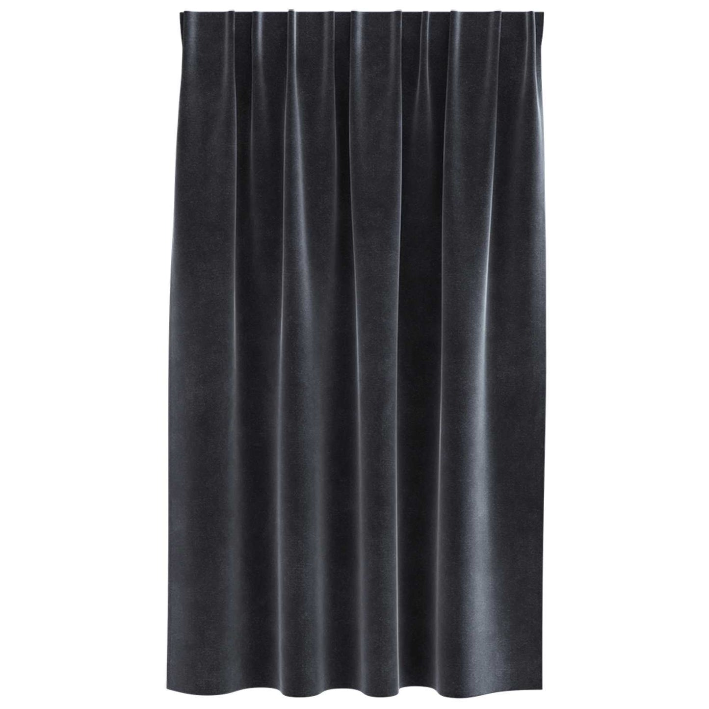 vidaXL Blackout Curtains 2 pcs Dark Grey 140 x 140 cm Velvet