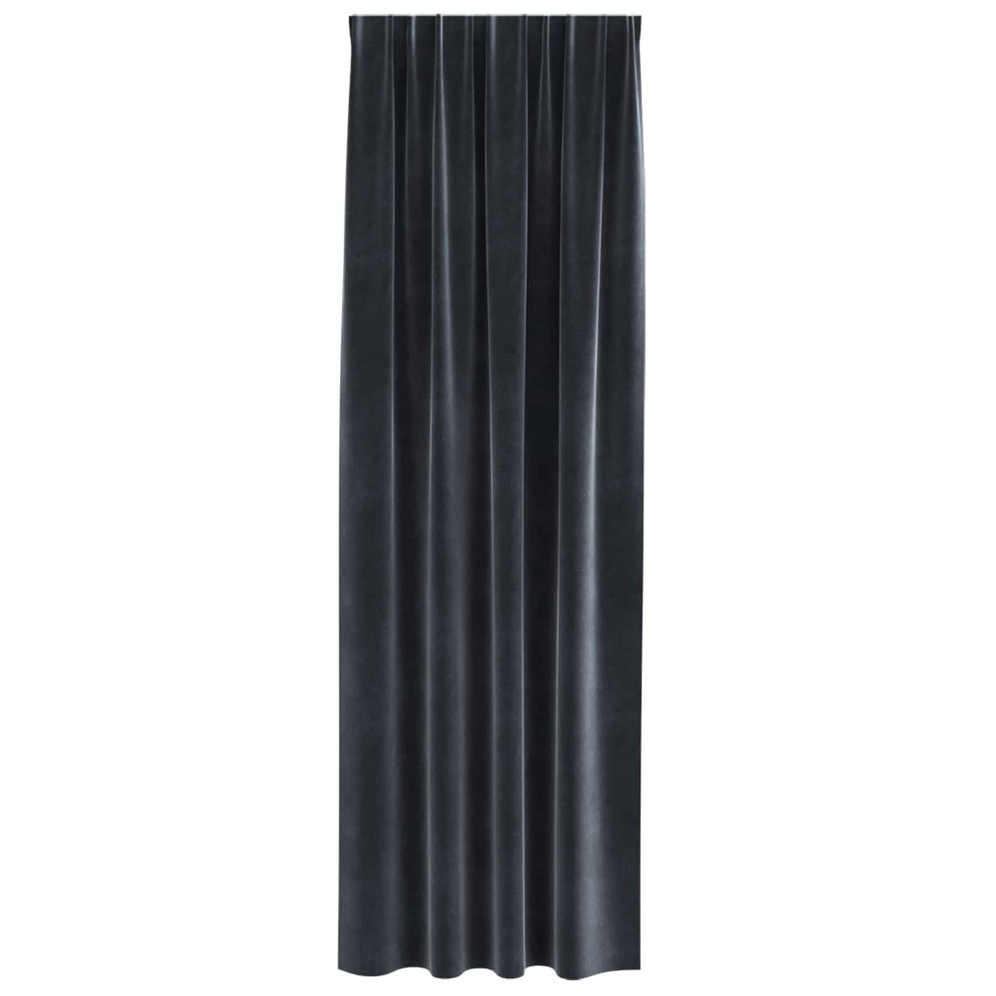 vidaXL Blackout Curtains 2 pcs Dark Grey 140 x 260 cm Velvet