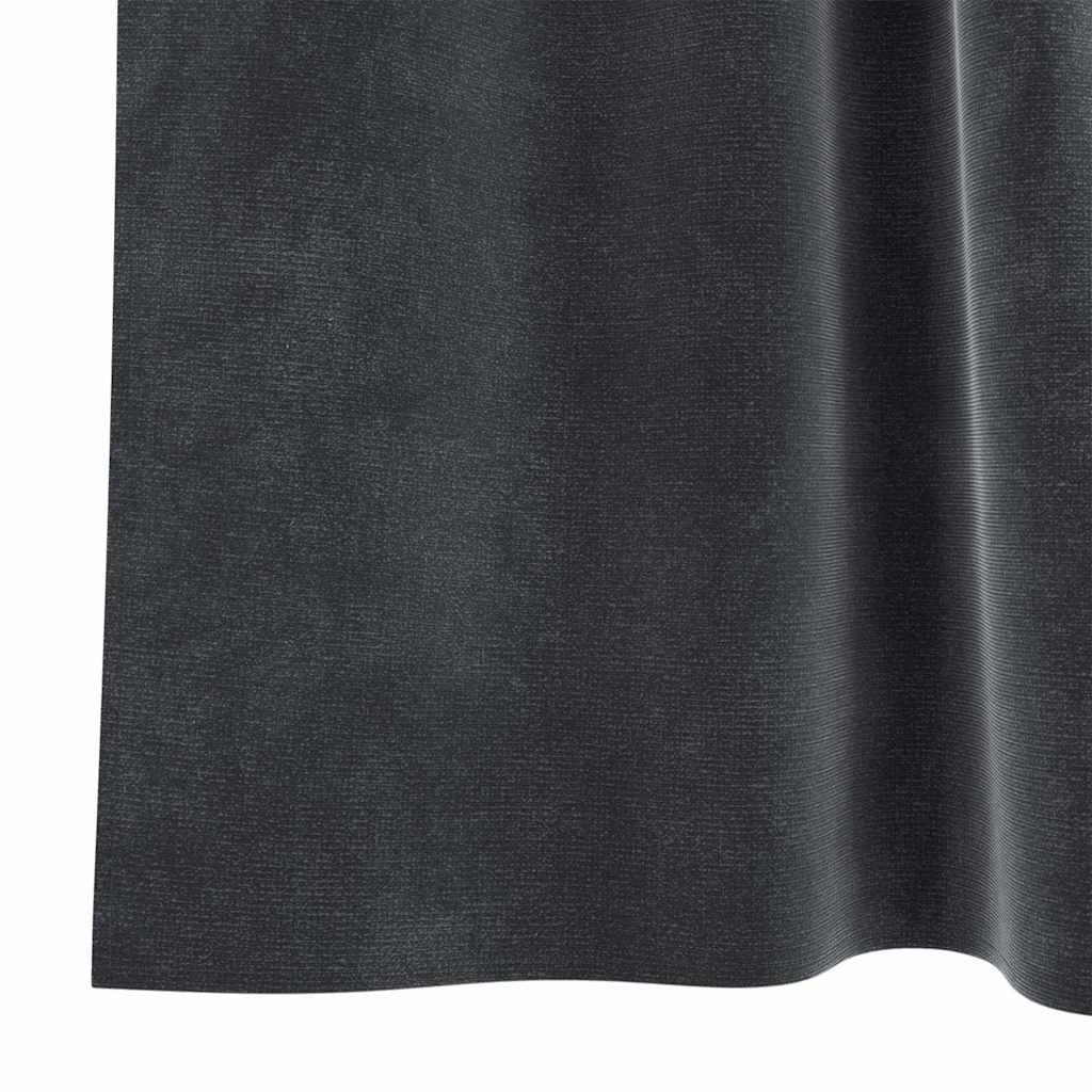 vidaXL Blackout Curtains 2 pcs Dark Grey 140 x 140 cm Velvet