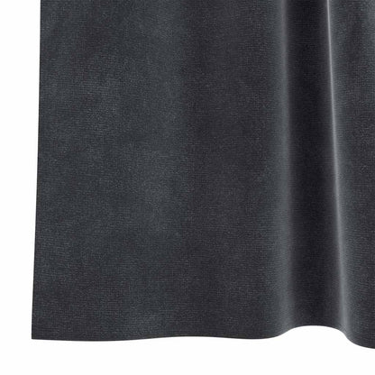 vidaXL Blackout Curtains 2 pcs Dark Grey 140 x 140 cm Velvet