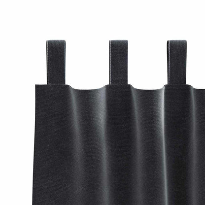 vidaXL Blackout Curtains 2 pcs Dark Grey 140 x 245 cm Velvet