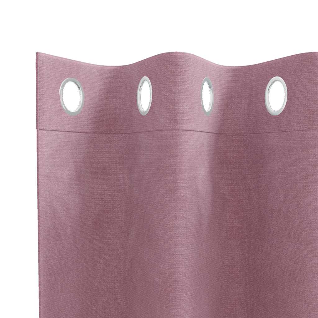 vidaXL Blackout Curtains 2 pcs Dark Pink 140 x 260 cm Velvet