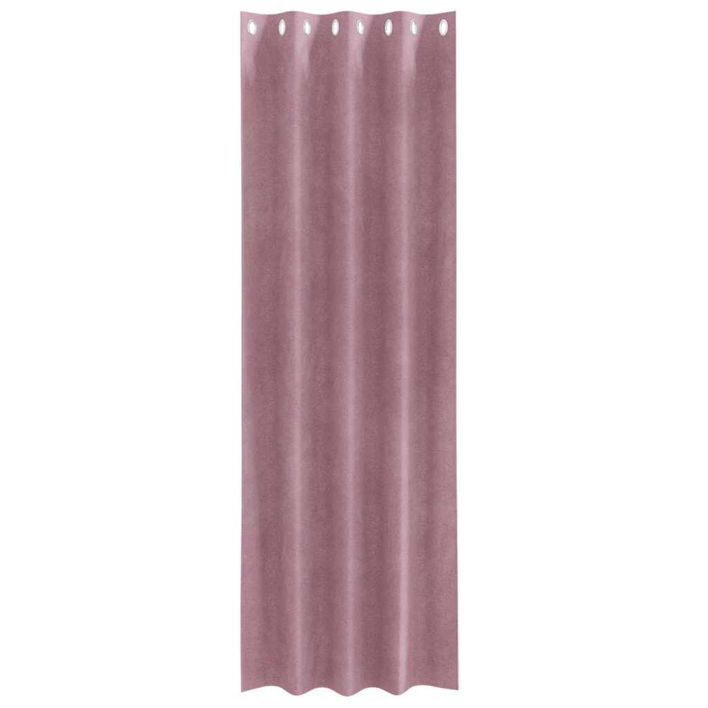vidaXL Blackout Curtains 2 pcs Dark Pink 140 x 260 cm Velvet