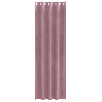 vidaXL Blackout Curtains 2 pcs Dark Pink 140 x 260 cm Velvet