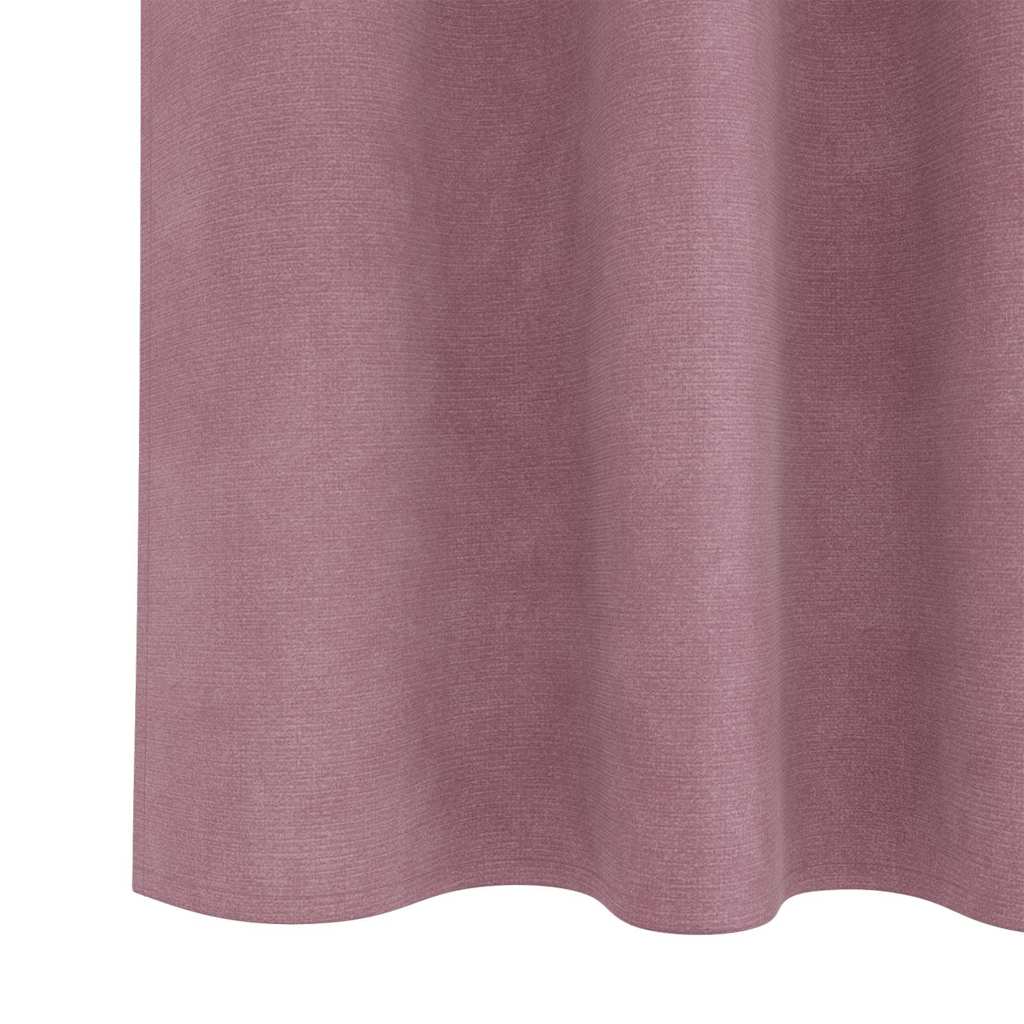 vidaXL Blackout Curtains 2 pcs Dark Pink 140 x 140 cm Velvet