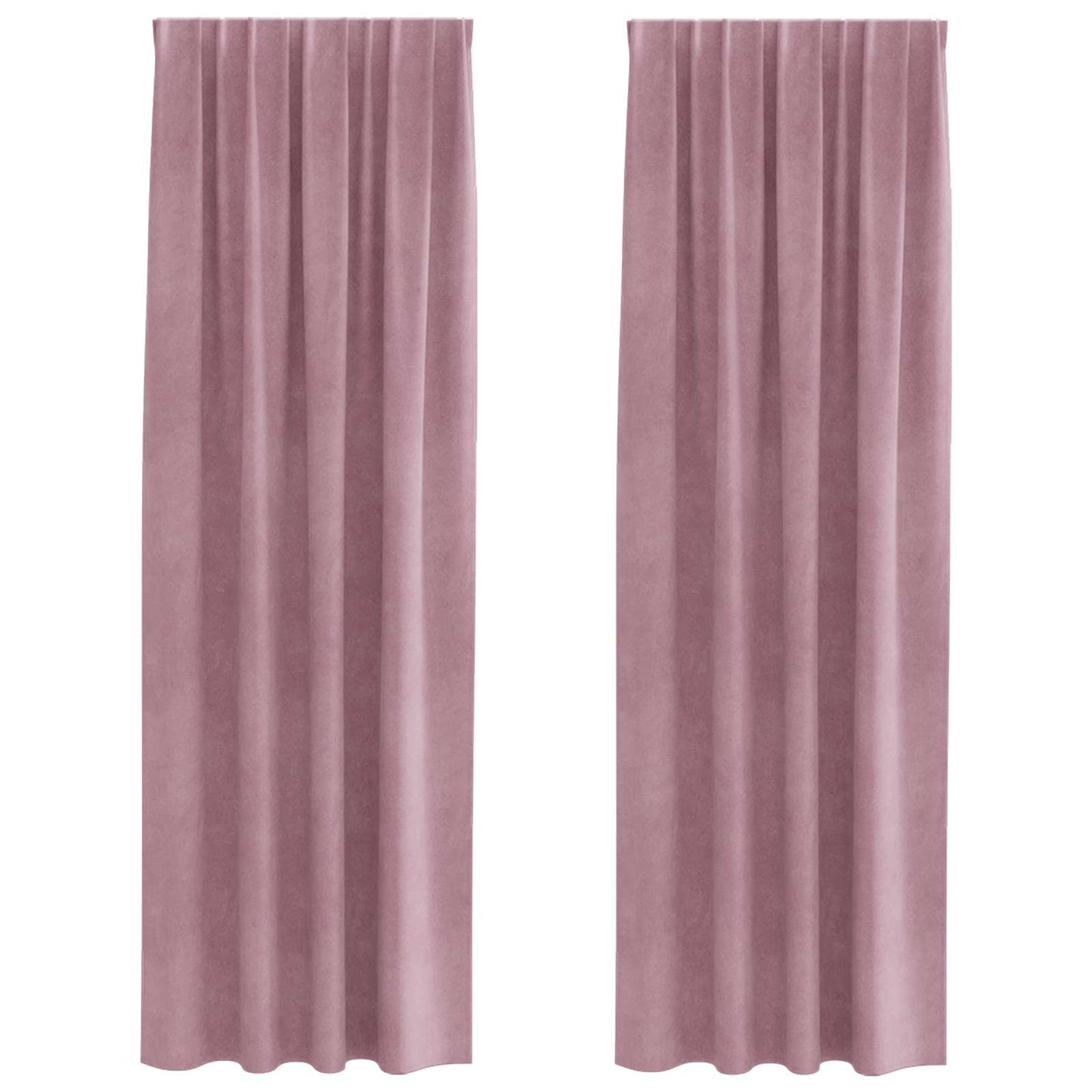 vidaXL Blackout Curtains 2 pcs Dark Pink 140 x 225 cm Velvet