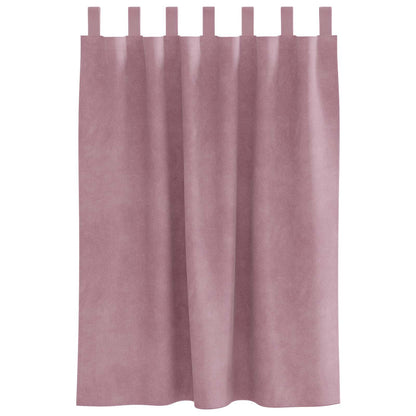 vidaXL Blackout Curtains 2 pcs Dark Pink 140 x 140 cm Velvet