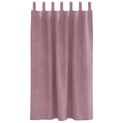 vidaXL Blackout Curtains 2 pcs Dark Pink 140 x 175 cm Velvet