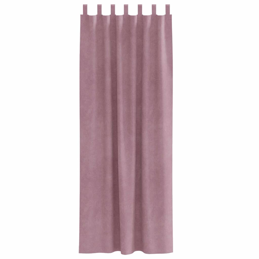 vidaXL Blackout Curtains 2 pcs Dark Pink 140 x 225 cm Velvet