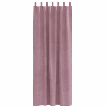 vidaXL Blackout Curtains 2 pcs Dark Pink 140 x 225 cm Velvet