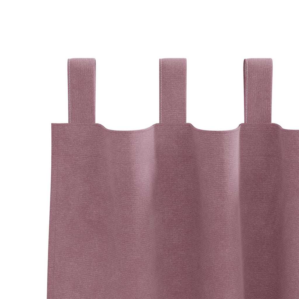 vidaXL Blackout Curtains 2 pcs Dark Pink 140 x 245 cm Velvet