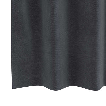 vidaXL Blackout Curtains 2 pcs Light Grey 140 x 140 cm Velvet