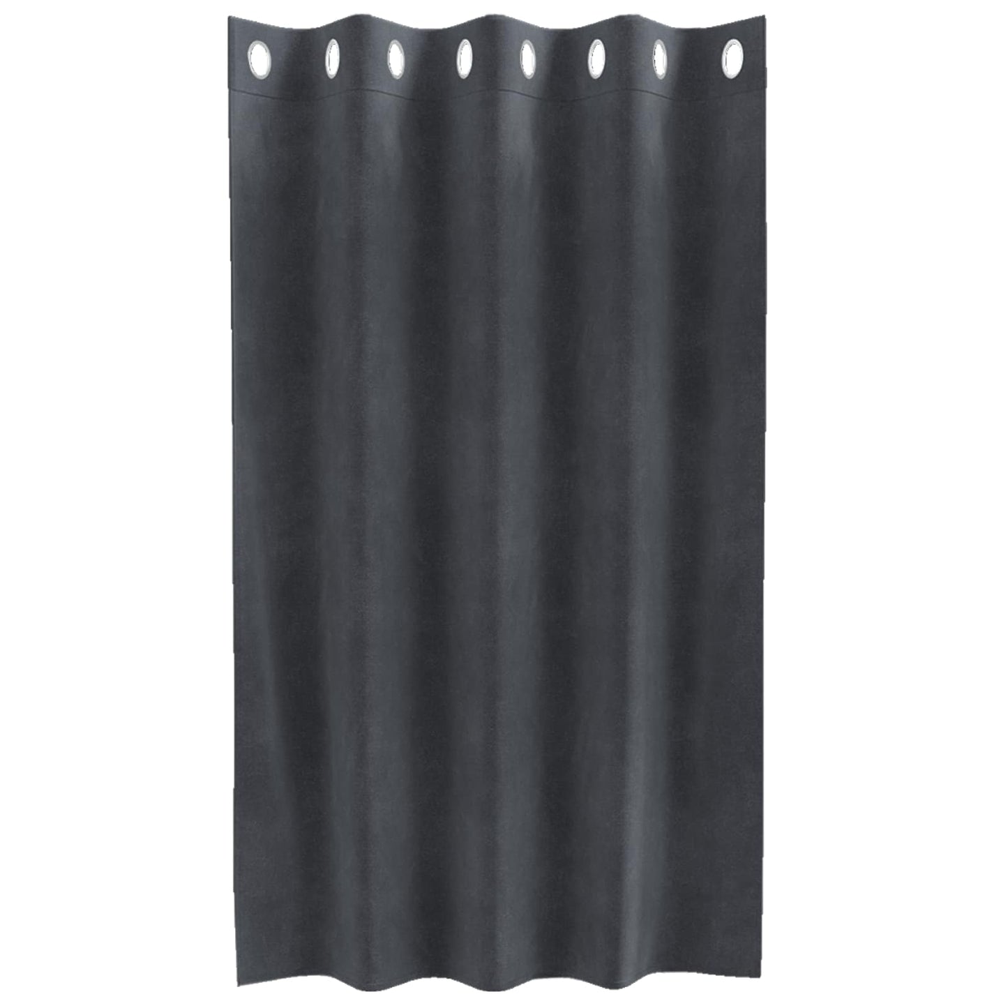 vidaXL Blackout Curtains 2 pcs Light Grey 140 x 140 cm Velvet