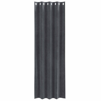 vidaXL Blackout Curtains 2 pcs Light Grey 140 x 245 cm Velvet