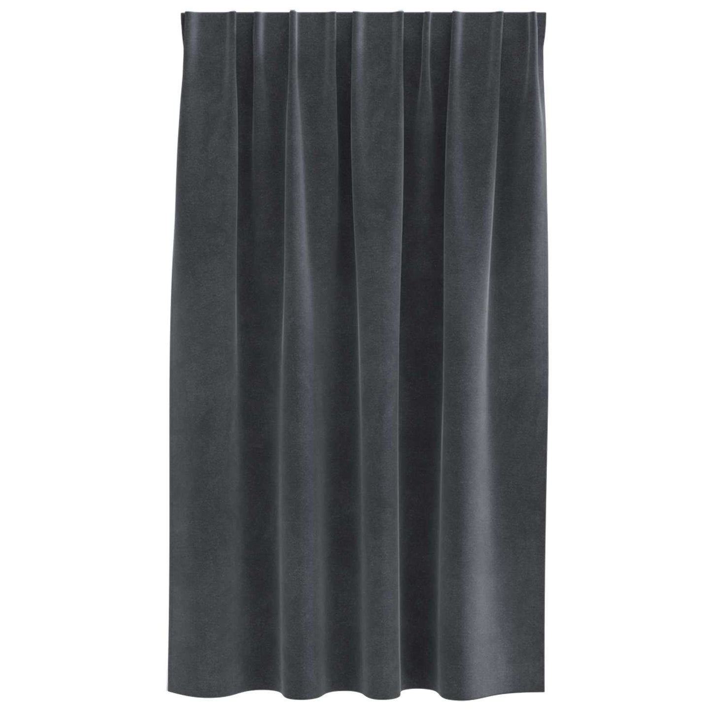 vidaXL Blackout Curtains 2 pcs Light Grey 140 x 140 cm Velvet