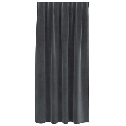 vidaXL Blackout Curtains 2 pcs Light Grey 140 x 175 cm Velvet