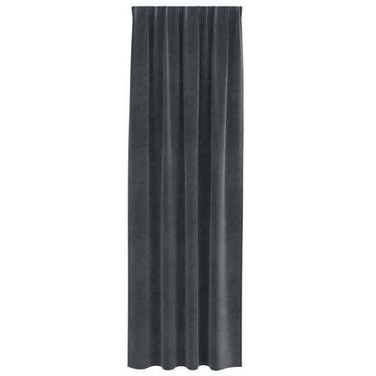 vidaXL Blackout Curtains 2 pcs Light Grey 140 x 260 cm Velvet