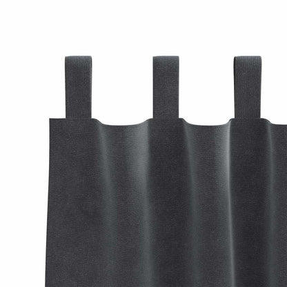 vidaXL Blackout Curtains 2 pcs Light Grey 140 x 140 cm Velvet