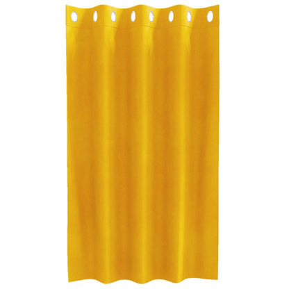 vidaXL Blackout Curtains 2 pcs Mustard Yellow 140 x 140 cm Velvet