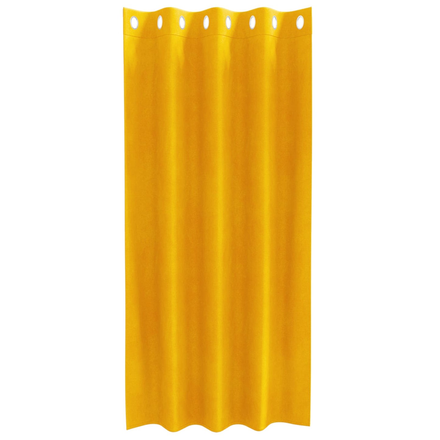 vidaXL Blackout Curtains 2 pcs Mustard Yellow 140 x 175 cm Velvet