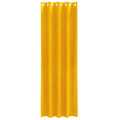 vidaXL Blackout Curtains 2 pcs Mustard Yellow 140 x 260 cm Velvet