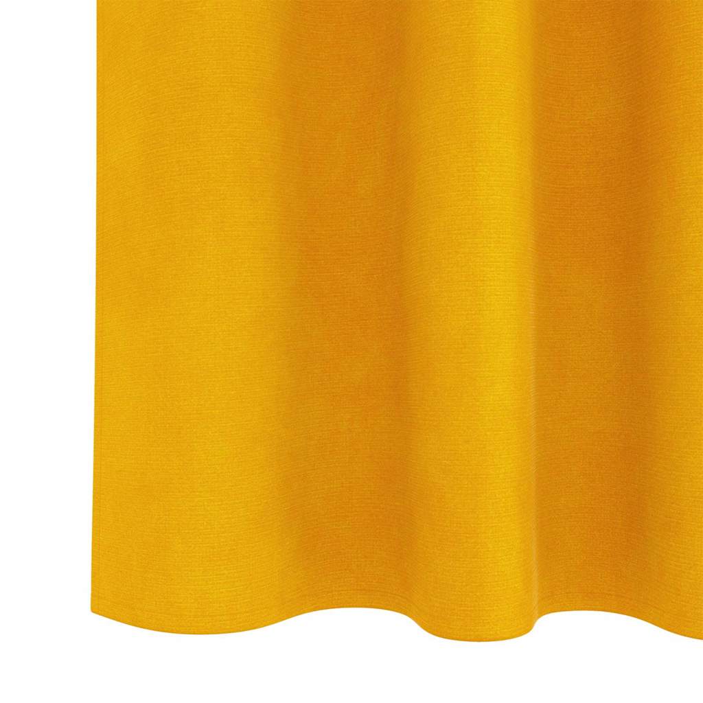 vidaXL Blackout Curtains 2 pcs Mustard Yellow 140 x 175 cm Velvet