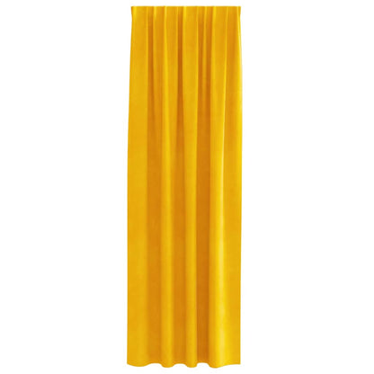 vidaXL Blackout Curtains 2 pcs Mustard Yellow 140 x 225 cm Velvet
