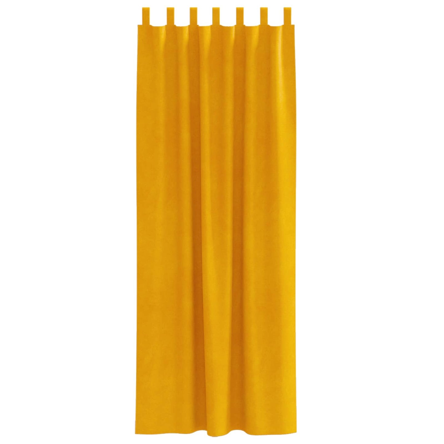 vidaXL Blackout Curtains 2 pcs Mustard Yellow 140 x 245 cm Velvet