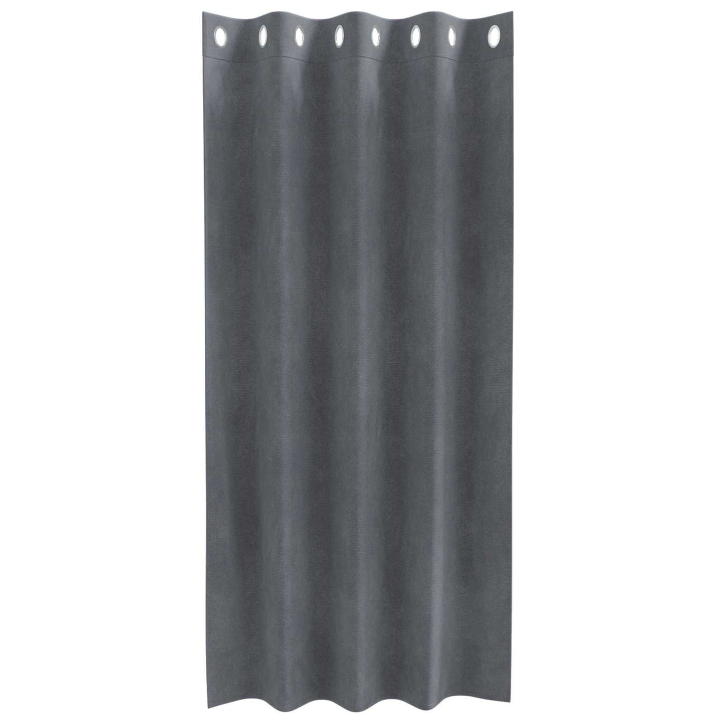 vidaXL Blackout Curtains 2 pcs Light Grey 140 x 175 cm Velvet