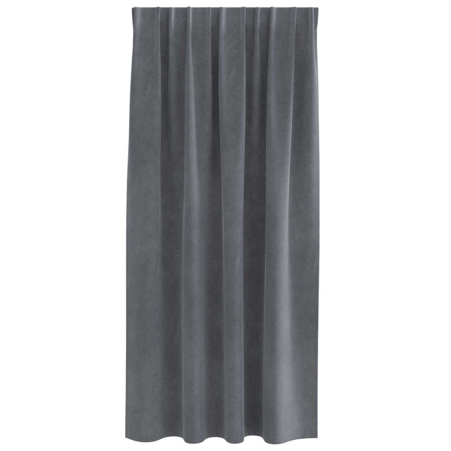vidaXL Blackout Curtains 2 pcs Light Grey 140 x 175 cm Velvet