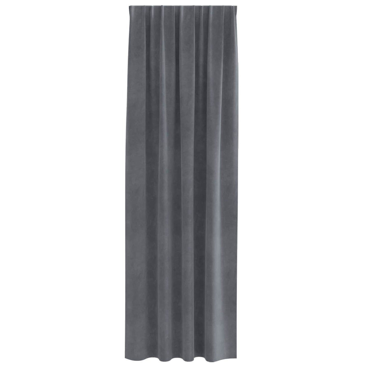 vidaXL Blackout Curtains 2 pcs Light Grey 140 x 245 cm Velvet