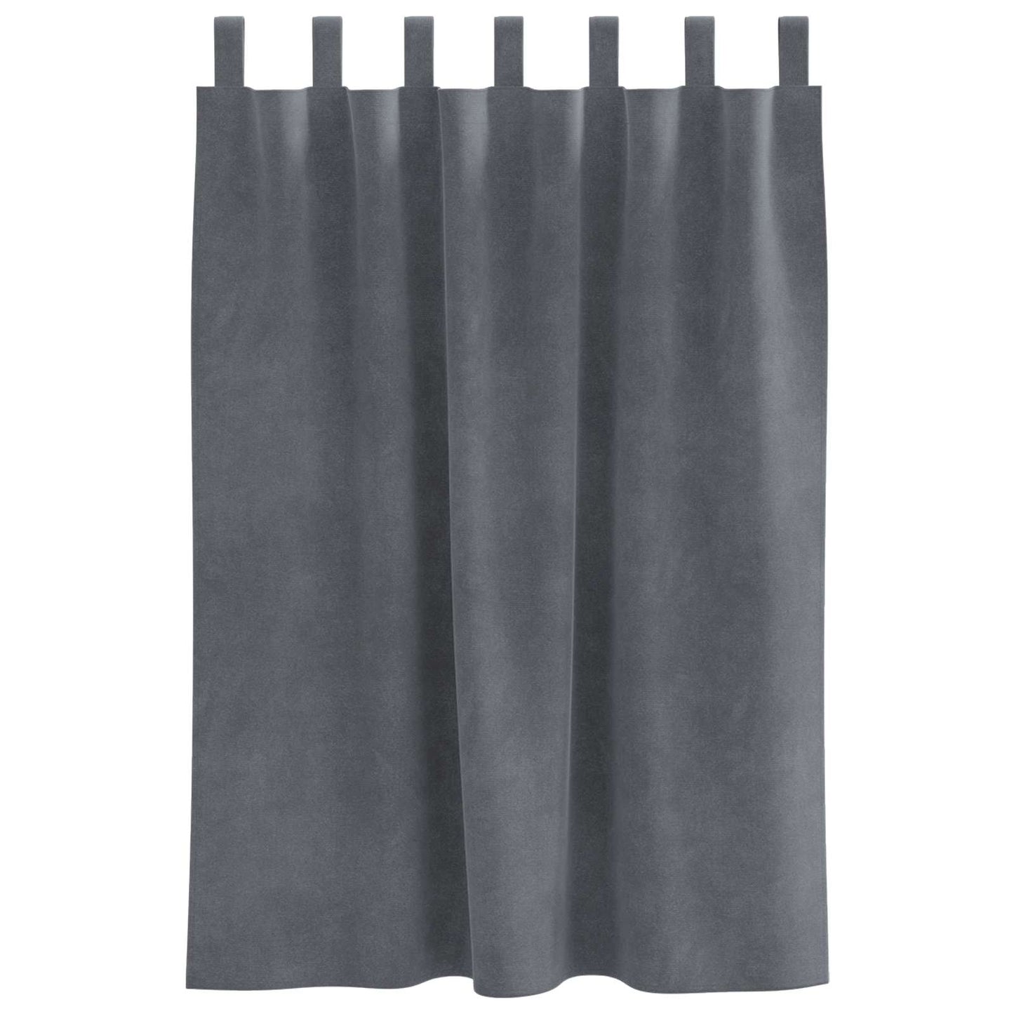 vidaXL Blackout Curtains 2 pcs Light Grey 140 x 140 cm Velvet