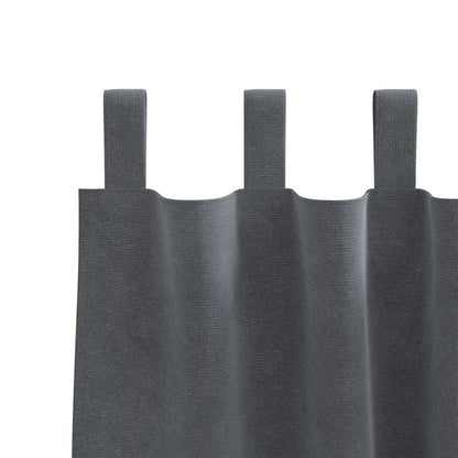 vidaXL Blackout Curtains 2 pcs Light Grey 140 x 245 cm Velvet