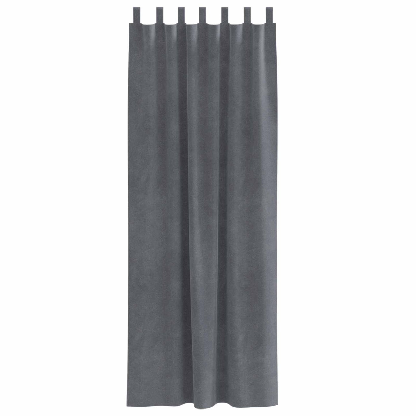 vidaXL Blackout Curtains 2 pcs Light Grey 140 x 260 cm Velvet