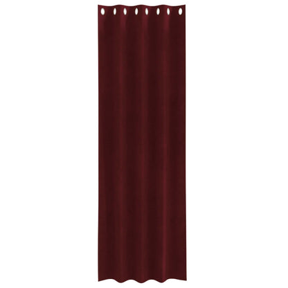vidaXL Blackout Curtains 2 pcs Wine Red 140 x 245 cm Velvet
