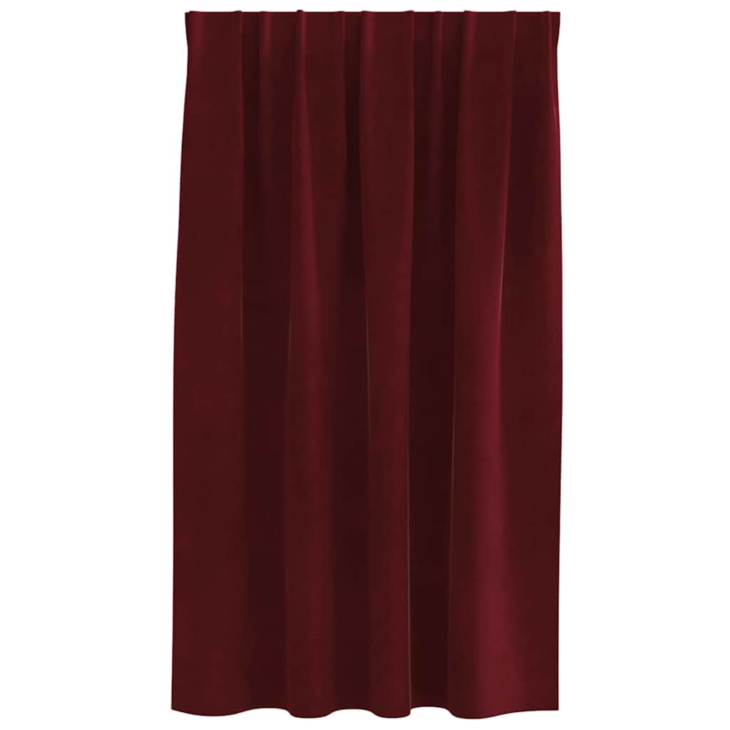 vidaXL Curtains 2 pcs Wine Red 140 x 140 cm Velvet