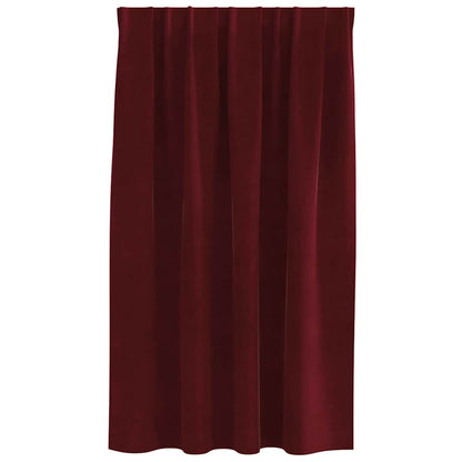 vidaXL Curtains 2 pcs Wine Red 140 x 140 cm Velvet