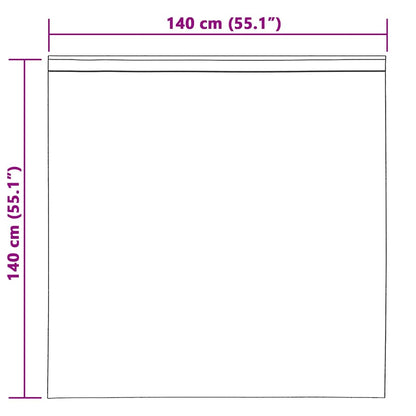 vidaXL Curtains 2 pcs Wine Red 140 x 140 cm Velvet