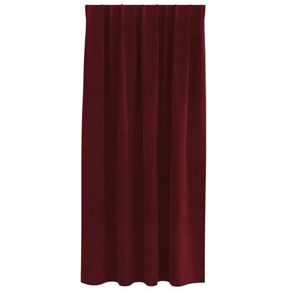 vidaXL Blackout Curtains 2 pcs Wine Red 140 x 175 cm Velvet