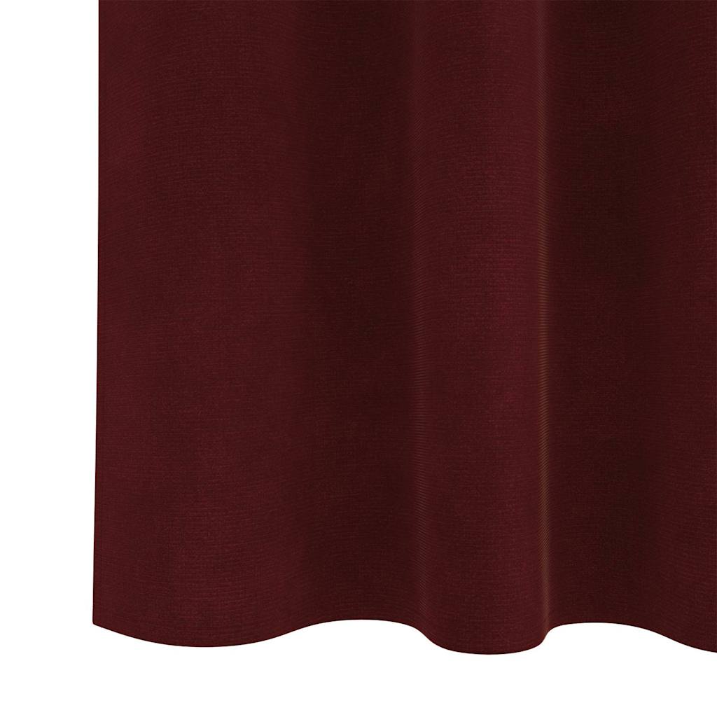 vidaXL Blackout Curtains 2 pcs Wine Red 140 x 225 cm Velvet