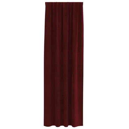 vidaXL Blackout Curtains 2 pcs Wine Red 140 x 225 cm Velvet