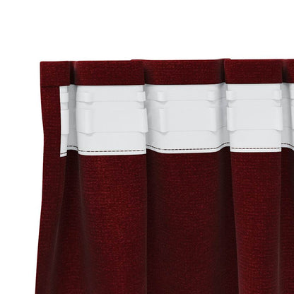vidaXL Blackout Curtains 2 pcs Wine Red 140 x 260 cm Velvet