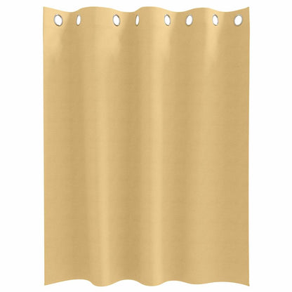 vidaXL Blackout Curtains with Rings 2 pcs Beige 140 x 140 cm Polyester